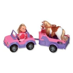 SIMBA Evi Love Jeep Met Paardentrailer -Speelgoedpop Winkel 1122910