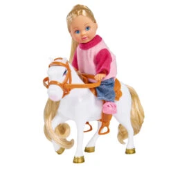 SIMBA Evi Love Jeep Met Paardentrailer -Speelgoedpop Winkel 1122910 35d305a6