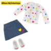 Poppenkleding Hartjes T-shirt En Rokje -Speelgoedpop Winkel 1987017 07769760