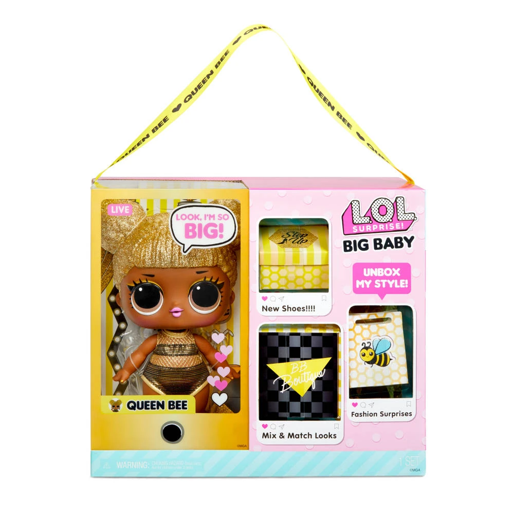 L.O.L. Surprise! Big Baby Doll Queen Bee 4 L.O.L. Surprise! Big Baby Doll Queen Bee - Afbeelding 2