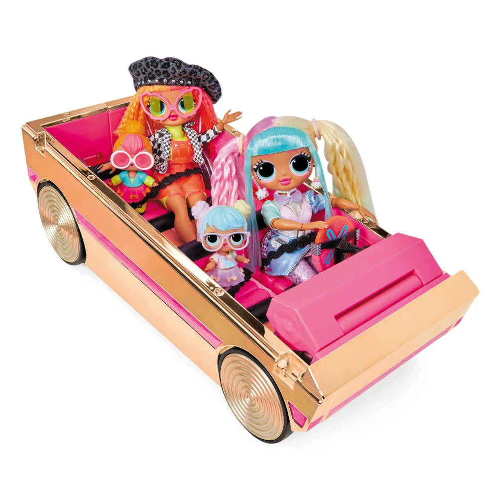 L.O.L. Surprise! 3-in-1 Party Cruiser Poppenauto 3 L.O.L. Surprise! 3-in-1 Party Cruiser Poppenauto