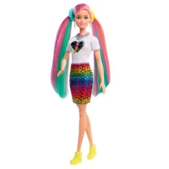 Barbie Luipaard En Regenbooghaar Pop -Speelgoedpop Winkel 1988432 bb24f655