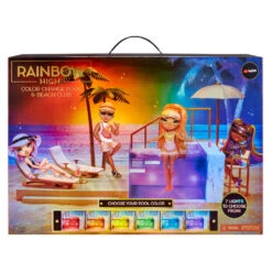 Rainbow High Kleurveranderende Pool & Beach Club Speelset -Speelgoedpop Winkel 1991150 c6e4f242