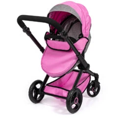 No Brand XEO Poppenwagen - Roze -Speelgoedpop Winkel 1992153 081452f6