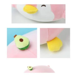 Miniso Pluchen Liggende Pinguïn Met Avocado - Roze -Speelgoedpop Winkel 1993839 b8b9920d