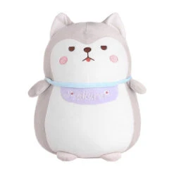 Miniso Pluchen Husky Sakura - Grijs