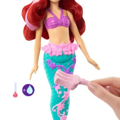 MATTEL Disney Princess Ariël Pop Met Kleurexplosie -Speelgoedpop Winkel 1994987 8203565d