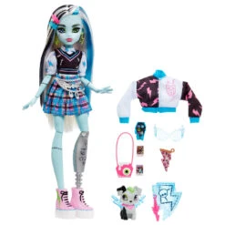 MATTEL Monster High Frankie Stein Pop Met Huisdier En Accessoires -Speelgoedpop Winkel 1995015 3093dde2