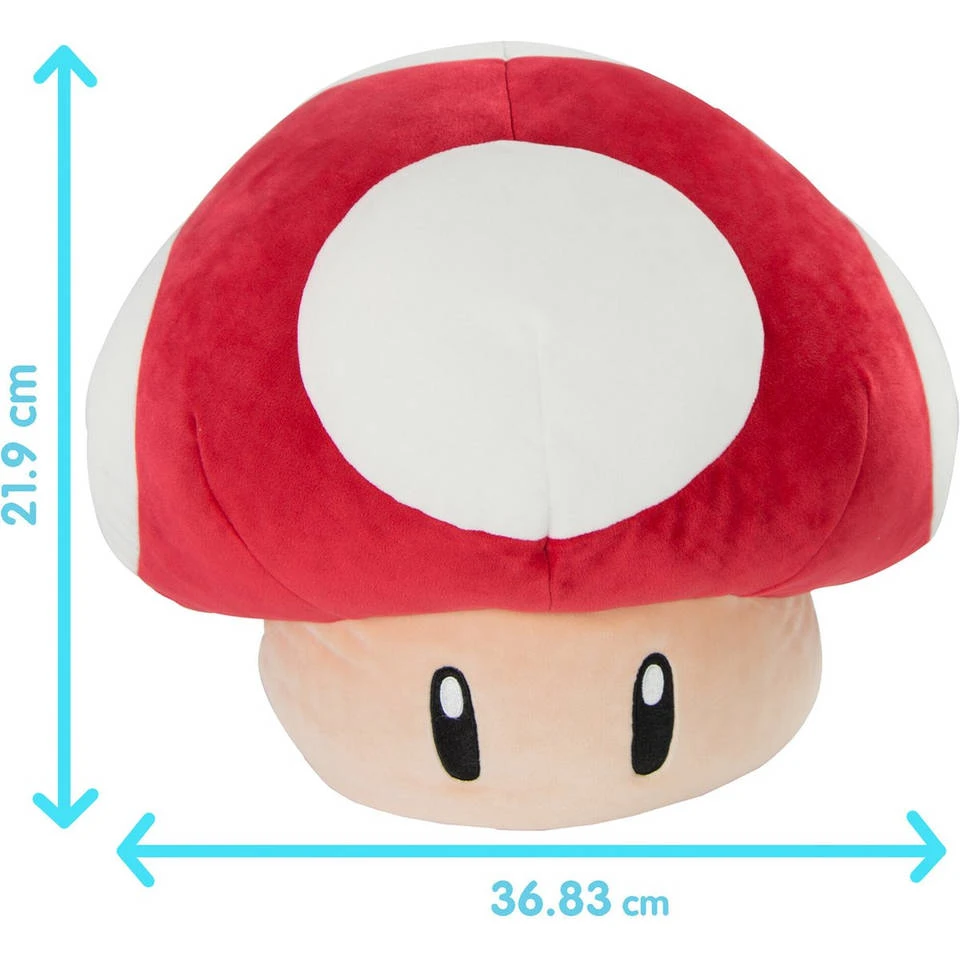 No Brand Mocchi Mocchi Mega Mushroom Knuffel - 40 Cm 5 No Brand Mocchi Mocchi Mega Mushroom Knuffel - 40 Cm - Afbeelding 4