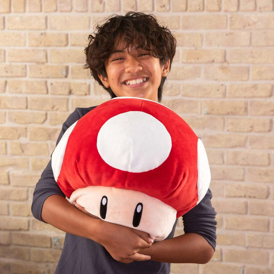 No Brand Mocchi Mocchi Mega Mushroom Knuffel - 40 Cm 3 No Brand Mocchi Mocchi Mega Mushroom Knuffel - 40 Cm - Afbeelding 2