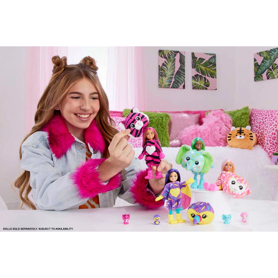 Barbie Cutie Reveal Jungle Tijger Pop Chelsea 4 Barbie Cutie Reveal Jungle Tijger Pop Chelsea - Afbeelding 2